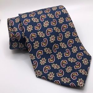 VTG Nubio collezione esclusivo Paisley Pattern Silk Tie made in USA